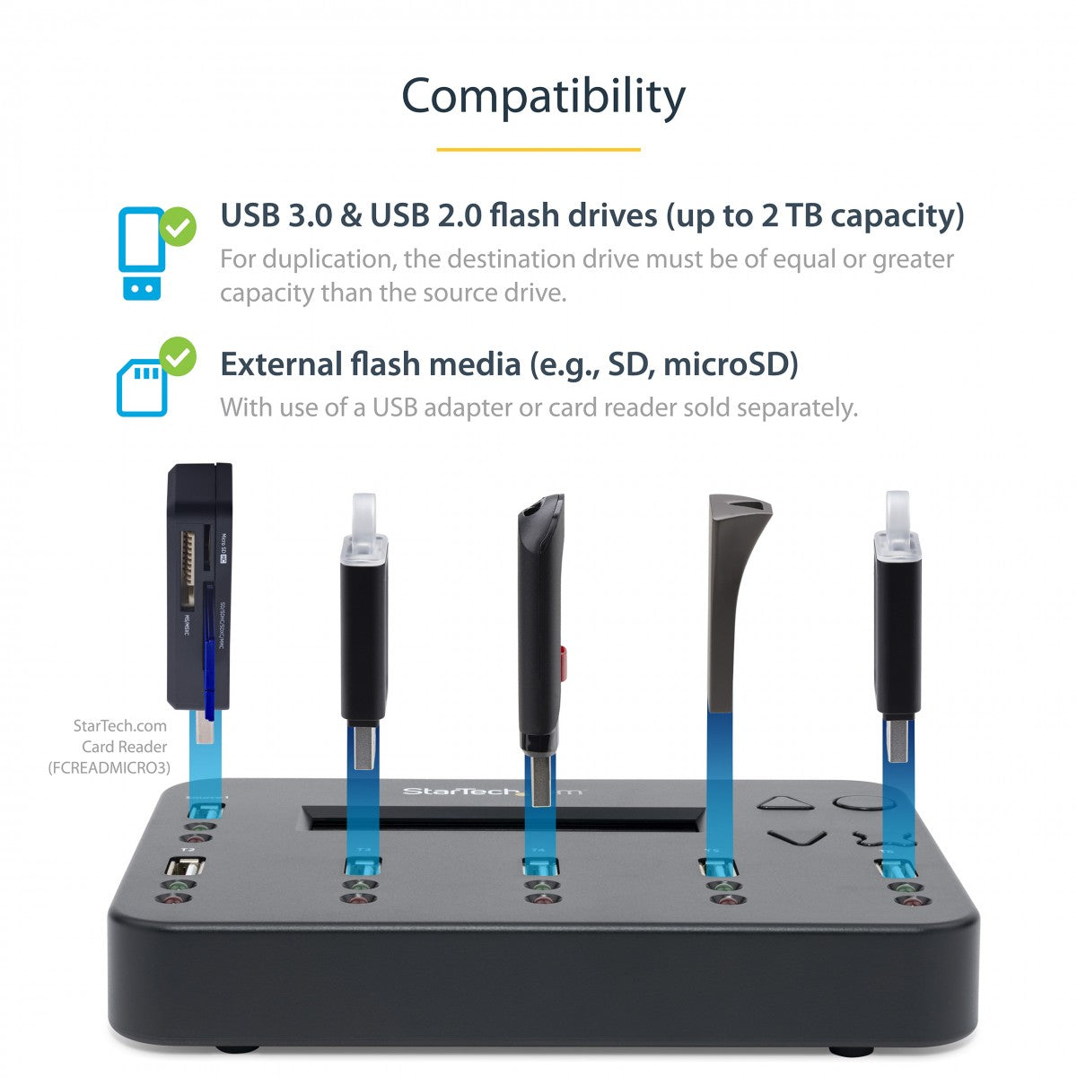 USB Flash Drive 1:5 Duplicator/Eraser
