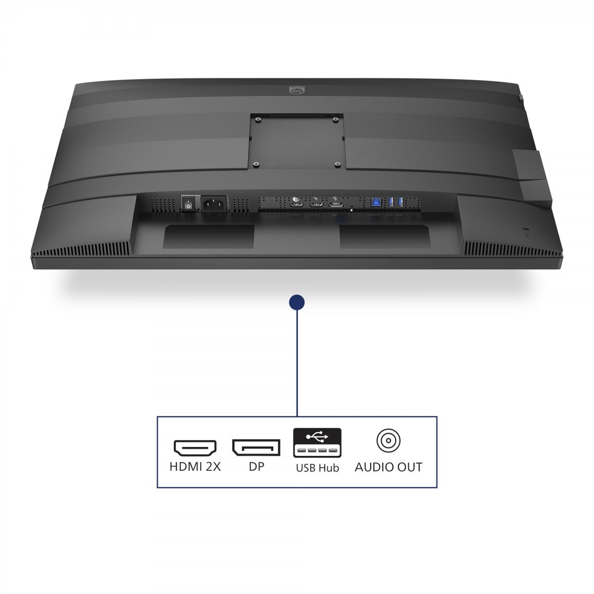 PHILIPS 27B2G5500/00 Ecran 27p QHD LED 16:9 IPS 75Hz 2xHDMI 1.4 DP 1.2