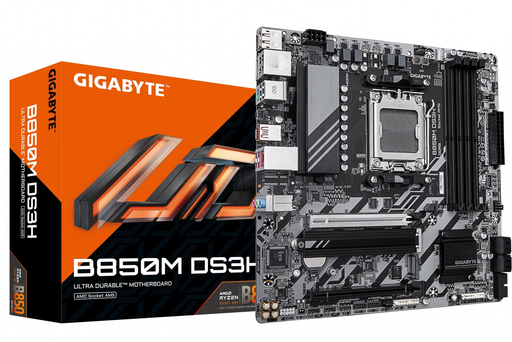 GIGABYTE B850M DS3H carte mere AMD B850 Emplacement AM5 micro ATX