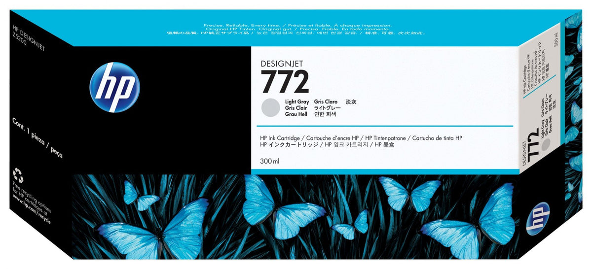 HP 772 original Ink cartridge CN634 light grey standard capacity 300ml 1-pack