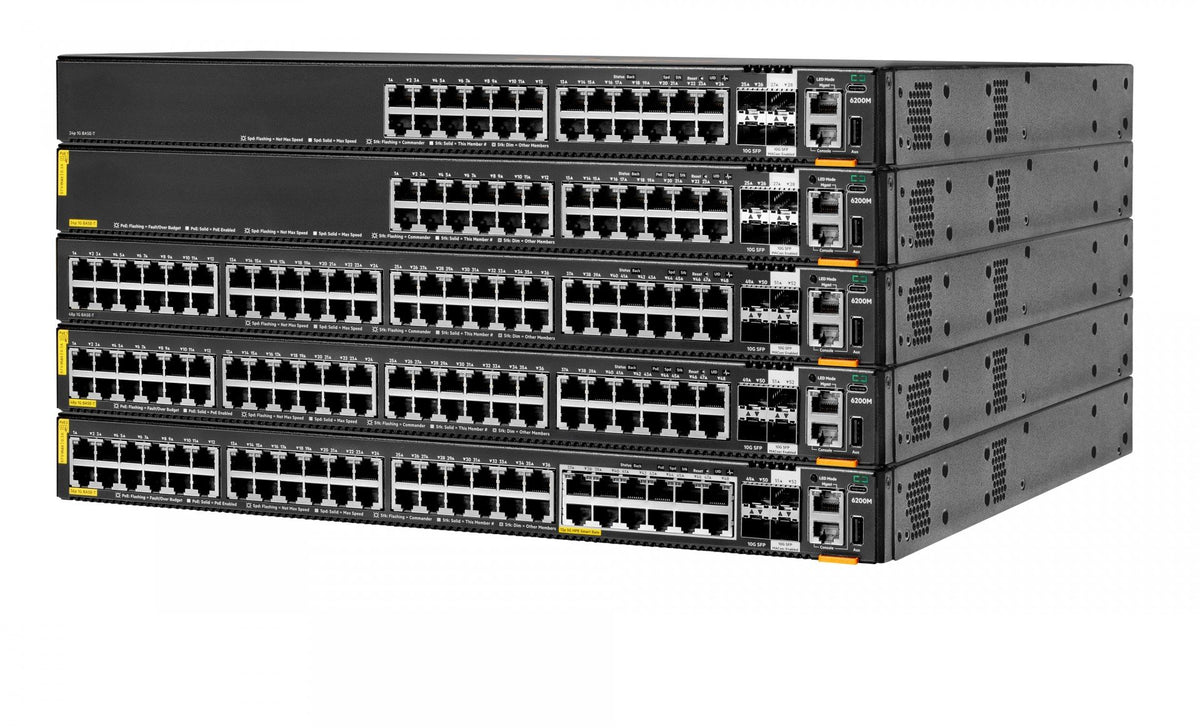 HPE Aruba 6200M 36G 12SR5 Class6 PoE 4SF