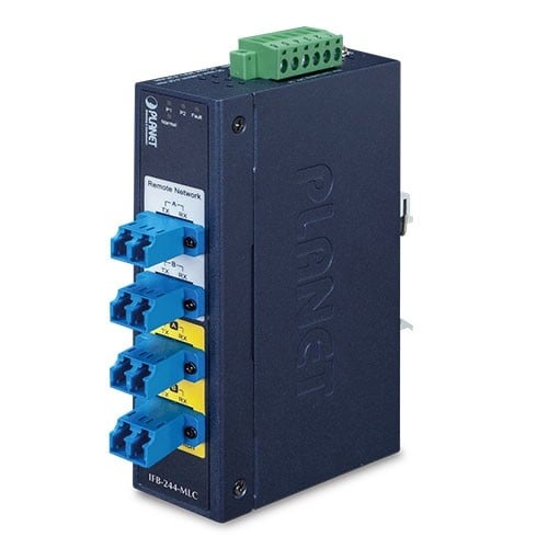 PLANET IFB-244-MLC convertisseur de support réseau 1300 nm Multimode Bleu