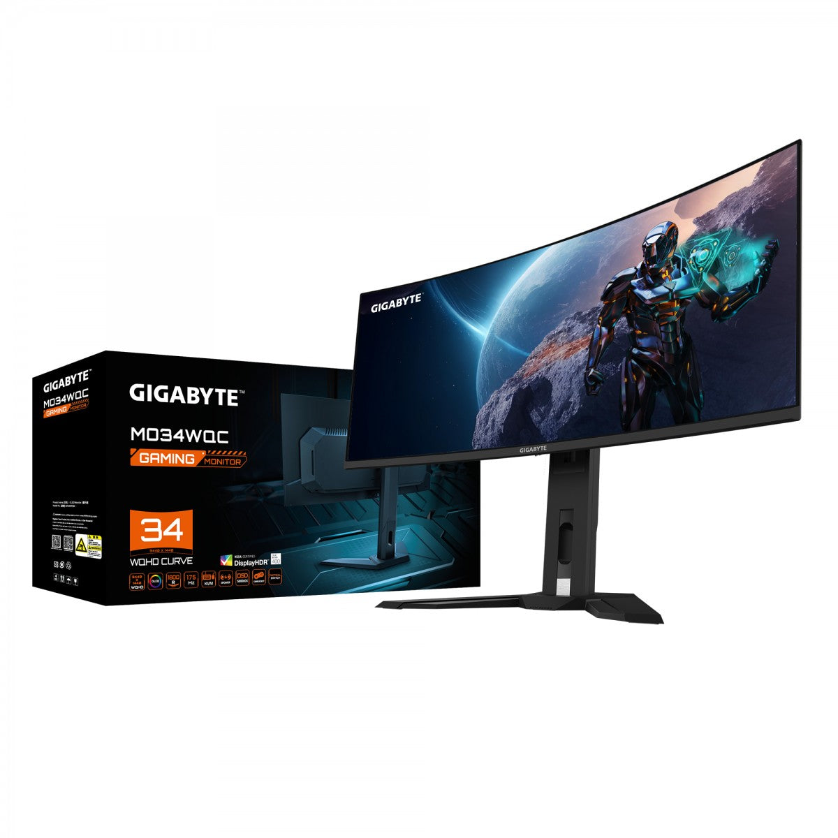 "GIGABYTE MO34WQC écran plat de PC 86,4 cm (34"") 3440 x 1440 pixels Wide Quad HD Noir"