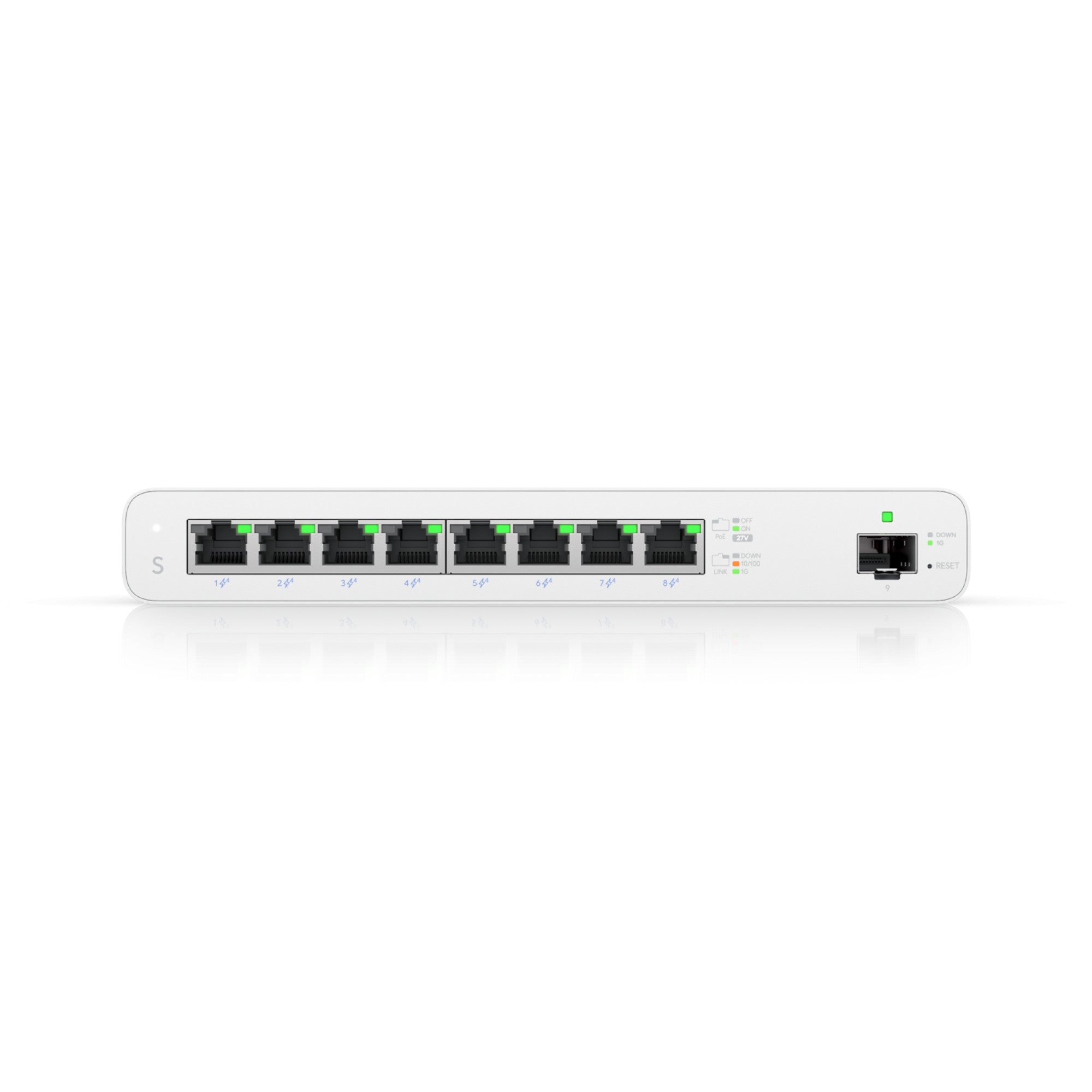 Ubiquiti UISP-S Networks UISP Géré L2 Gigabit Ethernet (10/100/1000) Connexion Ethernet, supportant l'alimentation via ce port (PoE) Blanc