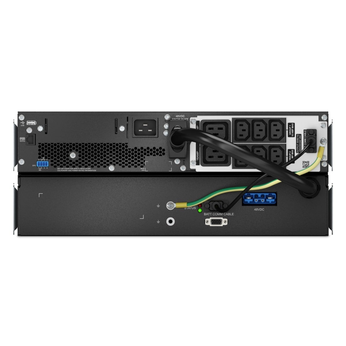 APC Smart-UPS On-Line UPS Li-ion rack-mountable AC 220/230V 2700Watt 3000VA USB output connectors 8 4U 1.83m cord Black silver