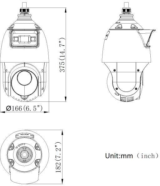 Hikvision DS-2SE4C425MWG-E(14F0) TandemVu Dôme Speed Réseau 4 pouces 4 MP 25X Couleur & IR