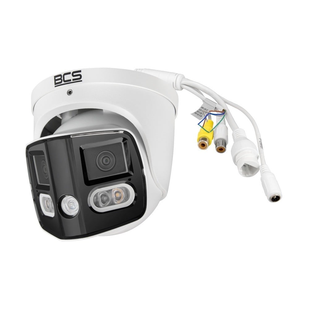BCS BCS-L-PEIP2X4FCR2L2-Ai1 Caméra dôme IP 8MP avec vue panoramique et technologie NightColor