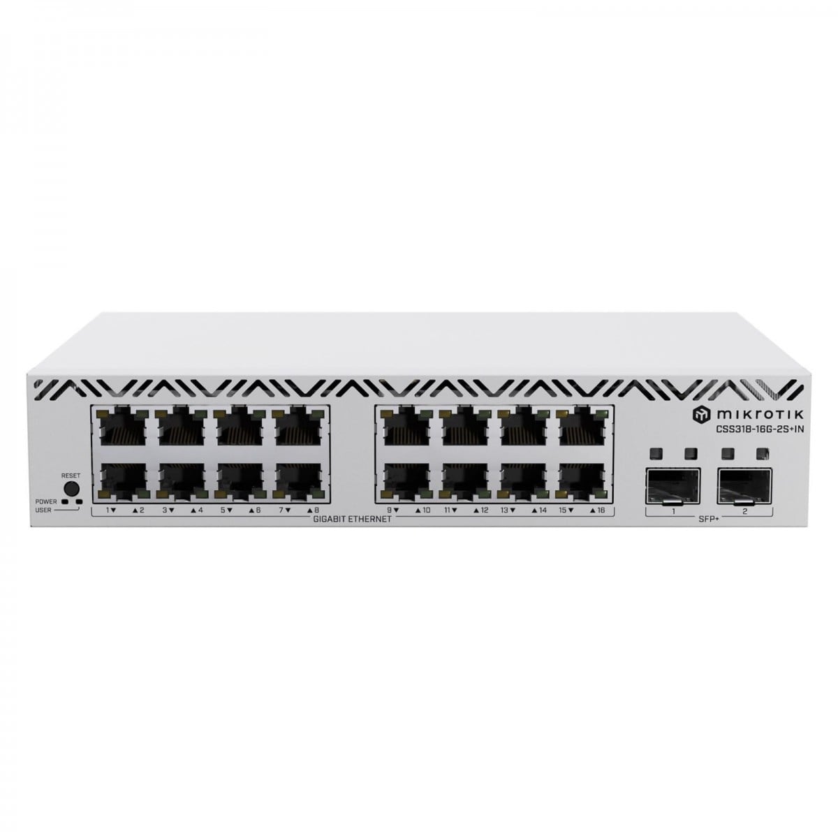 Mikrotik CSS318-16G-2S+IN commutateur réseau Géré Gigabit Ethernet (10/100/1000) Blanc