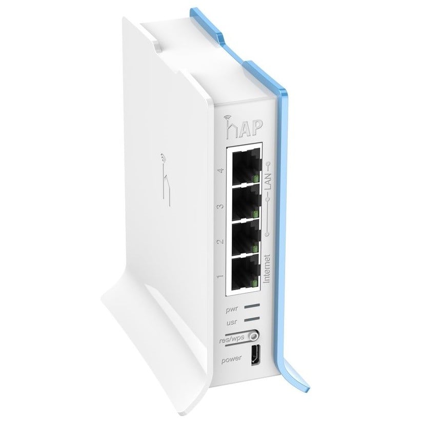 Mikrotik RB941-2ND-TC point d'acces réseaux locaux sans fil 300 Mbit/s Bleu, Blanc