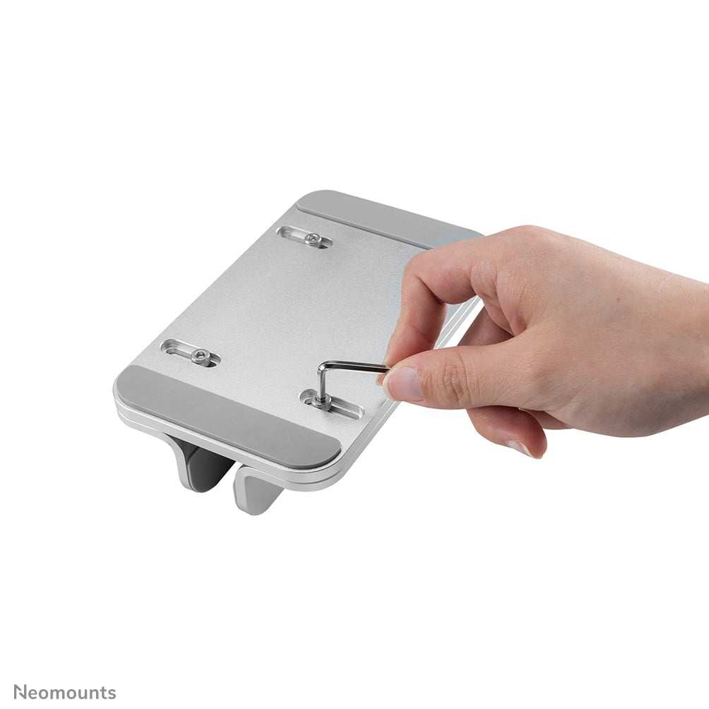 NEOMOUNTS vertical laptop stand silver