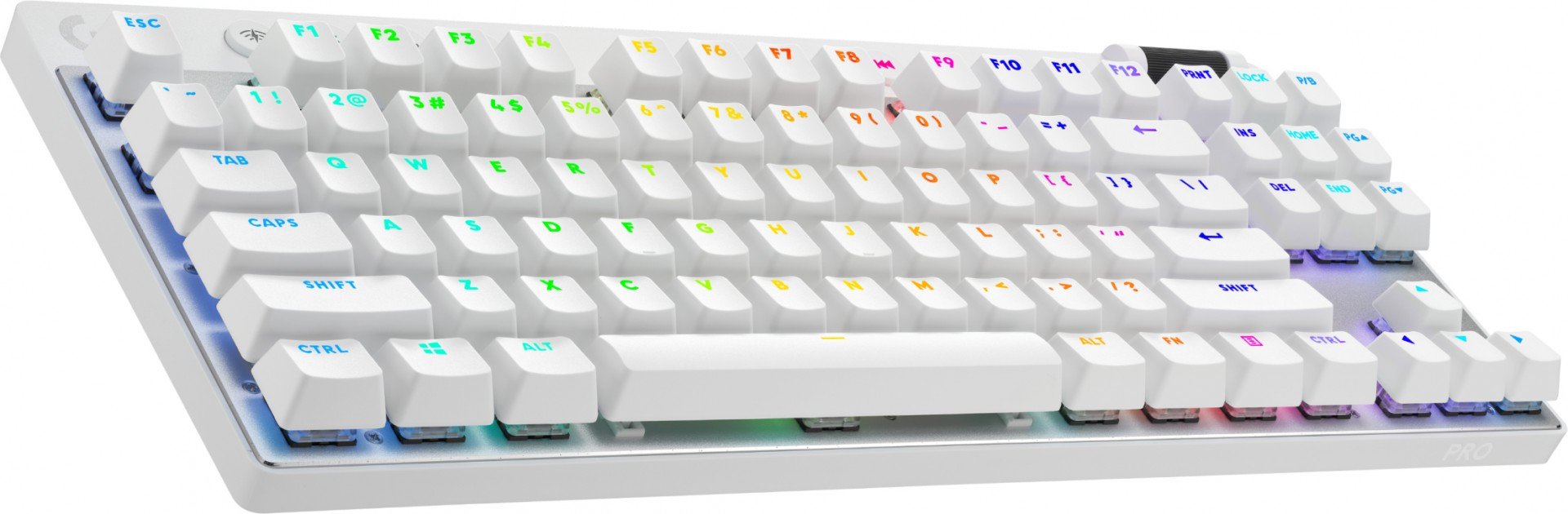 Logitech G PRO X TKL clavier Gaming RF sans fil + Bluetooth QWERTY US International Blanc
