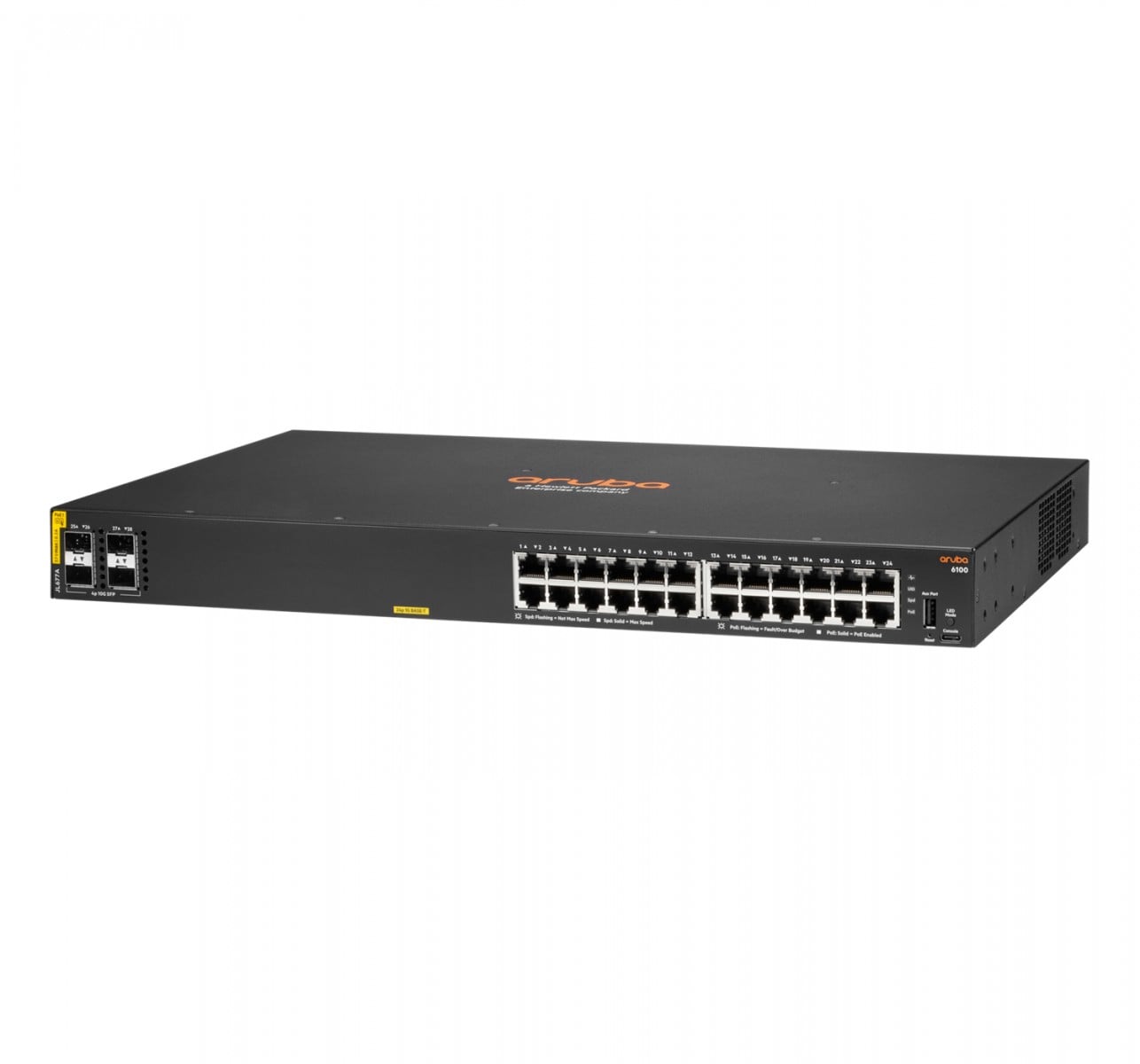 HPE Aruba 6100 24G Class4 PoE 4SFP+ 370W Switch