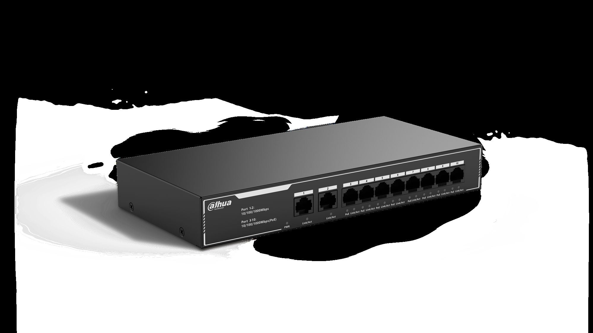 Dahua SG1010LP Commutateur Gigabit PoE économique 10 ports avec 8 ports PoE