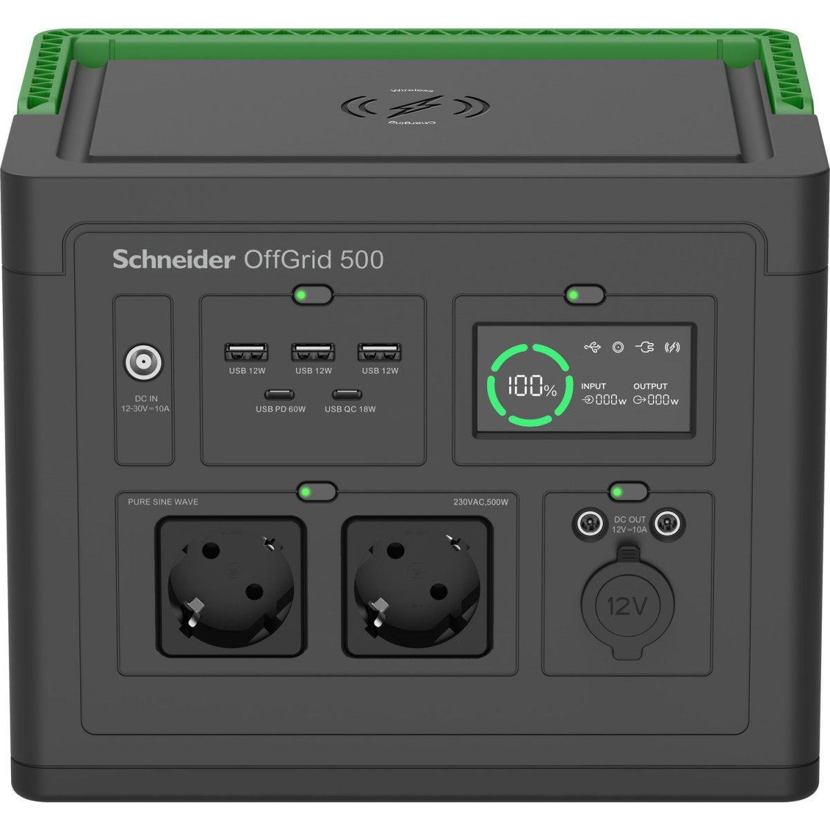 APC Schneider OffGrid Portable Power Station 500 517Wh Lithium-ion 2 Schuko Sinewave