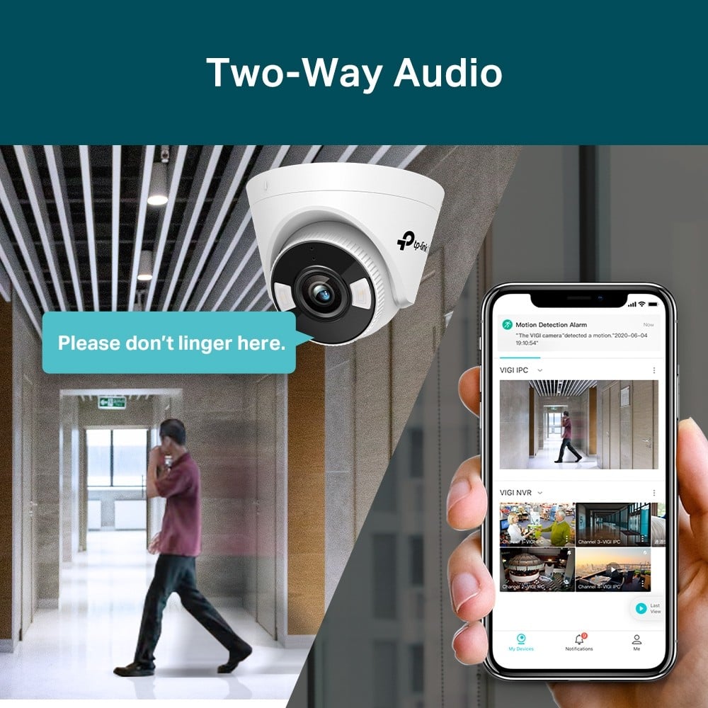 TP-LINK VIGI C450 5MP Full-Color Turret Network Camera 2.8MM