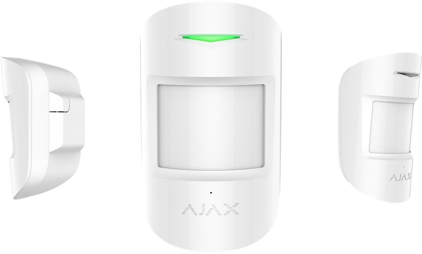Ajax Systems 38097.06.WH1 CombiProtect Jeweller - capteur de mouvement et de bris de verre sans fil - blanc