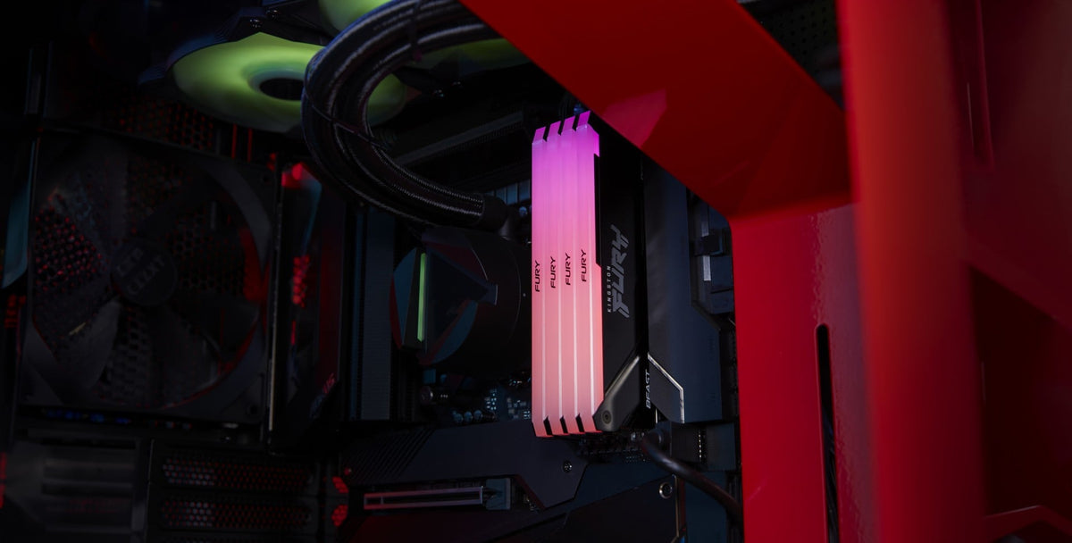 KINGSTON 32Go 3600MT/s DDR4 CL17 DIMM Kit of 4 FURY Beast RGB