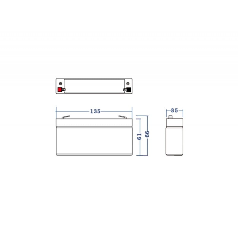 Green Cell Battery AGM VRLA 6V 3.4Ah - Battery - Mignon (AA)