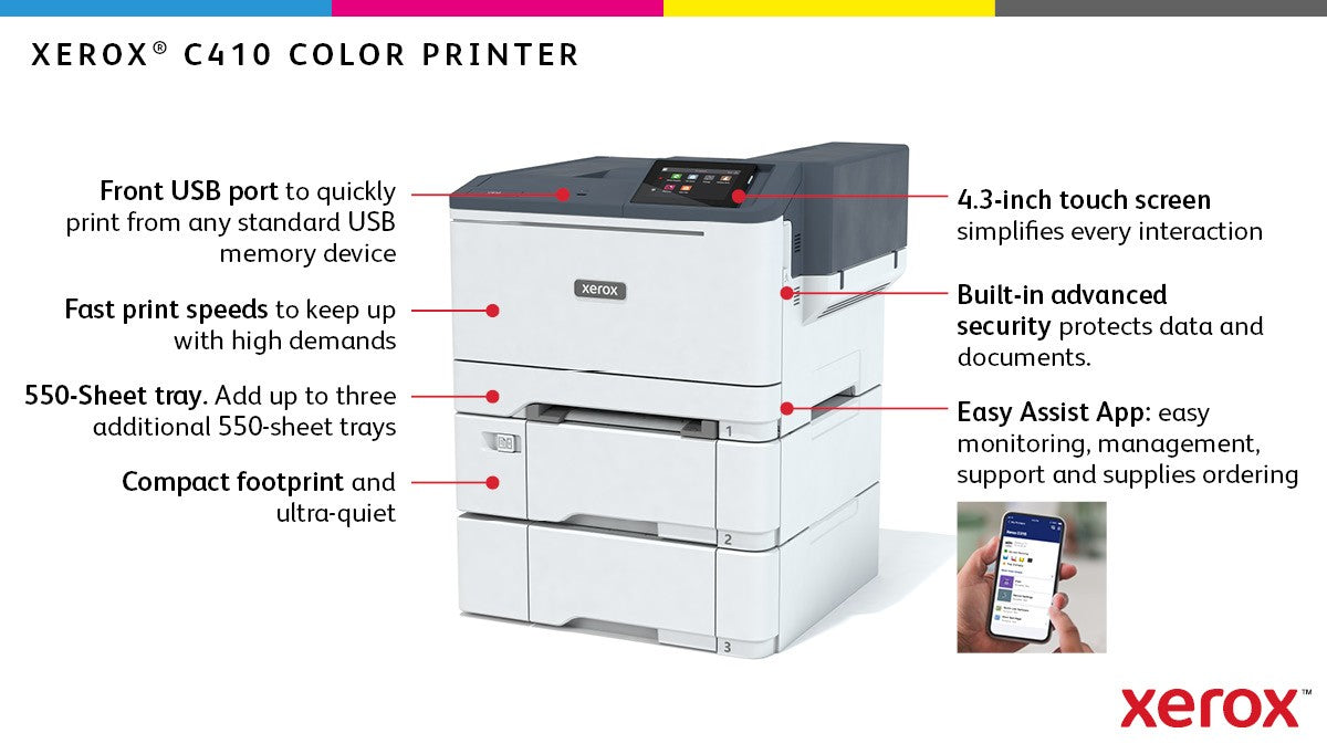 C410 A4 40ppm Duplex Printer PS3