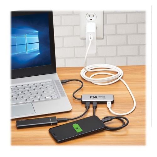 TrippLite Hub USB-C 4p 10Gbps 100W PD