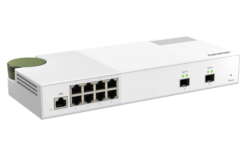 QNAP QSW-M2108-2S commutateur réseau Géré L2 2.5G Ethernet (100/1000/2500) Gris