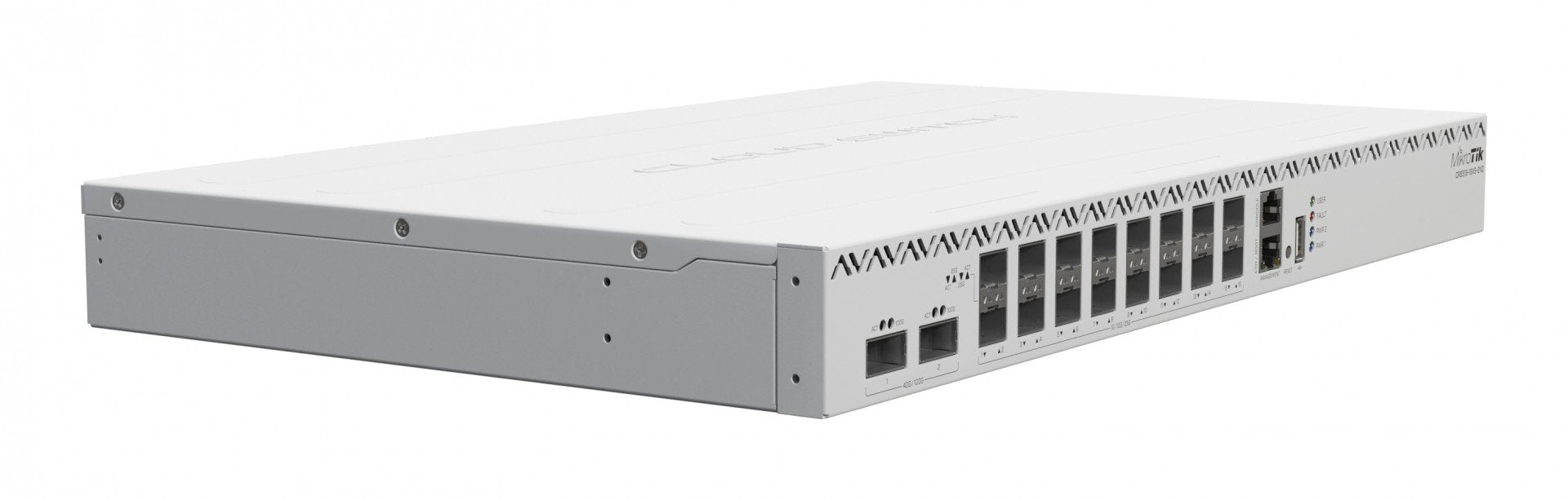 MikroTik Cloud Router Switch 518-16XS-2XQ-RM, 16x 25G SFP, 2x 100G QSFP, RouterOS L5