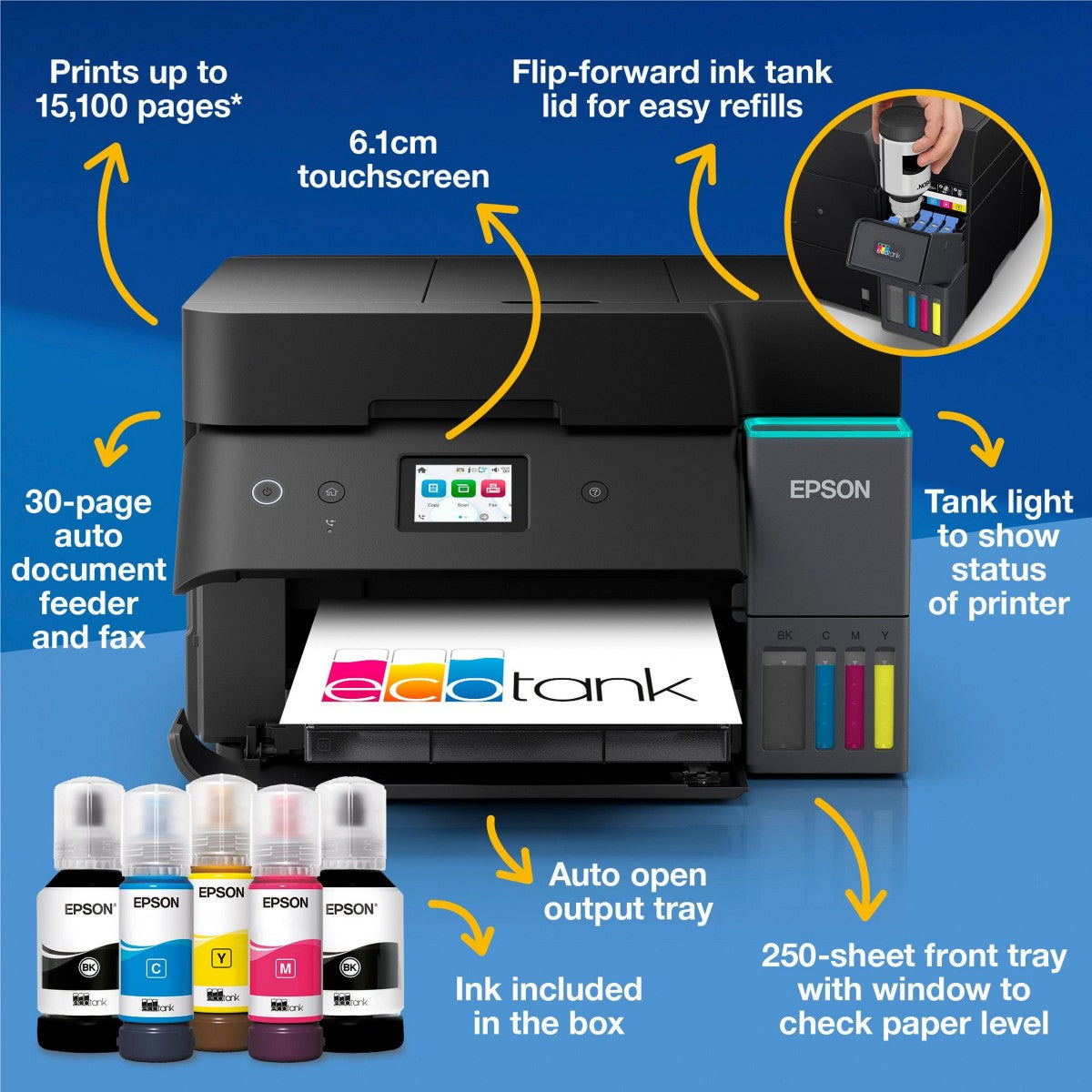 Epson EcoTank L6390 Jet d'encre A4 4800 x 1200 DPI Wifi