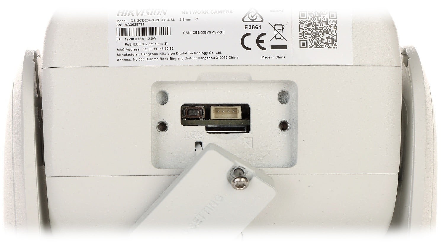 Hikvision DS-2CD2347G2P-LSU/SL(2.8mm)(C) 4 MP Panoramic ColorVu Fixed Turret Network Camera