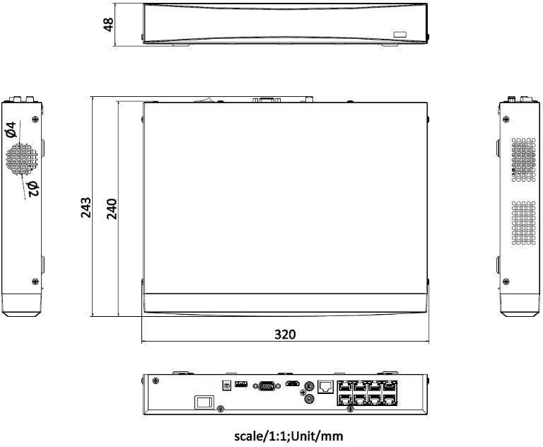 Hikvision DS-7608NXI-K1/8P(D)/Alarm4+1 8-ch 1U 8 PoE AcuSense K VPro NVR