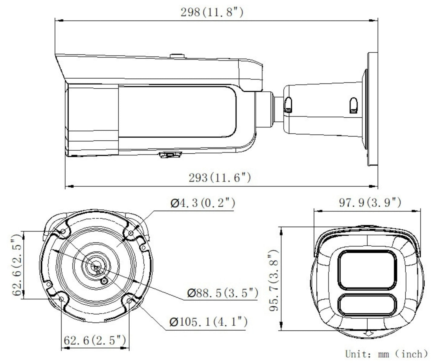 Hikvision DS-2CD2663G2-LIZS2U(2.8-12mm) 6 MP Caméra Réseau Bullet Motorisée Varifocale avec Acusense et Éclairage Hybride Intelligent