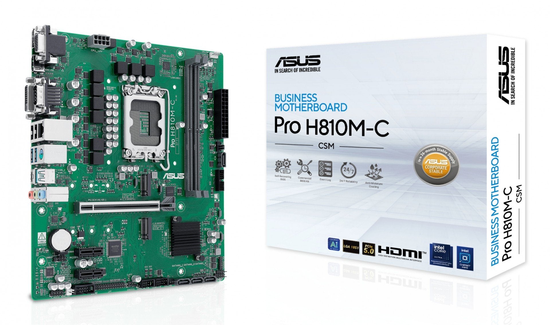 ASUS PRO H810M-C-CSM LGA1851 micro-ATX