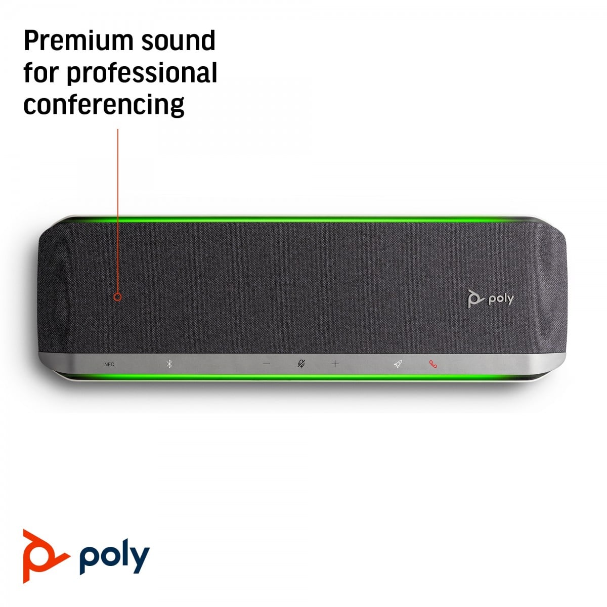HP Poly Sync 60 Speakerphone haut-parleur Téléphone mobile / PC USB/Bluetooth Argent