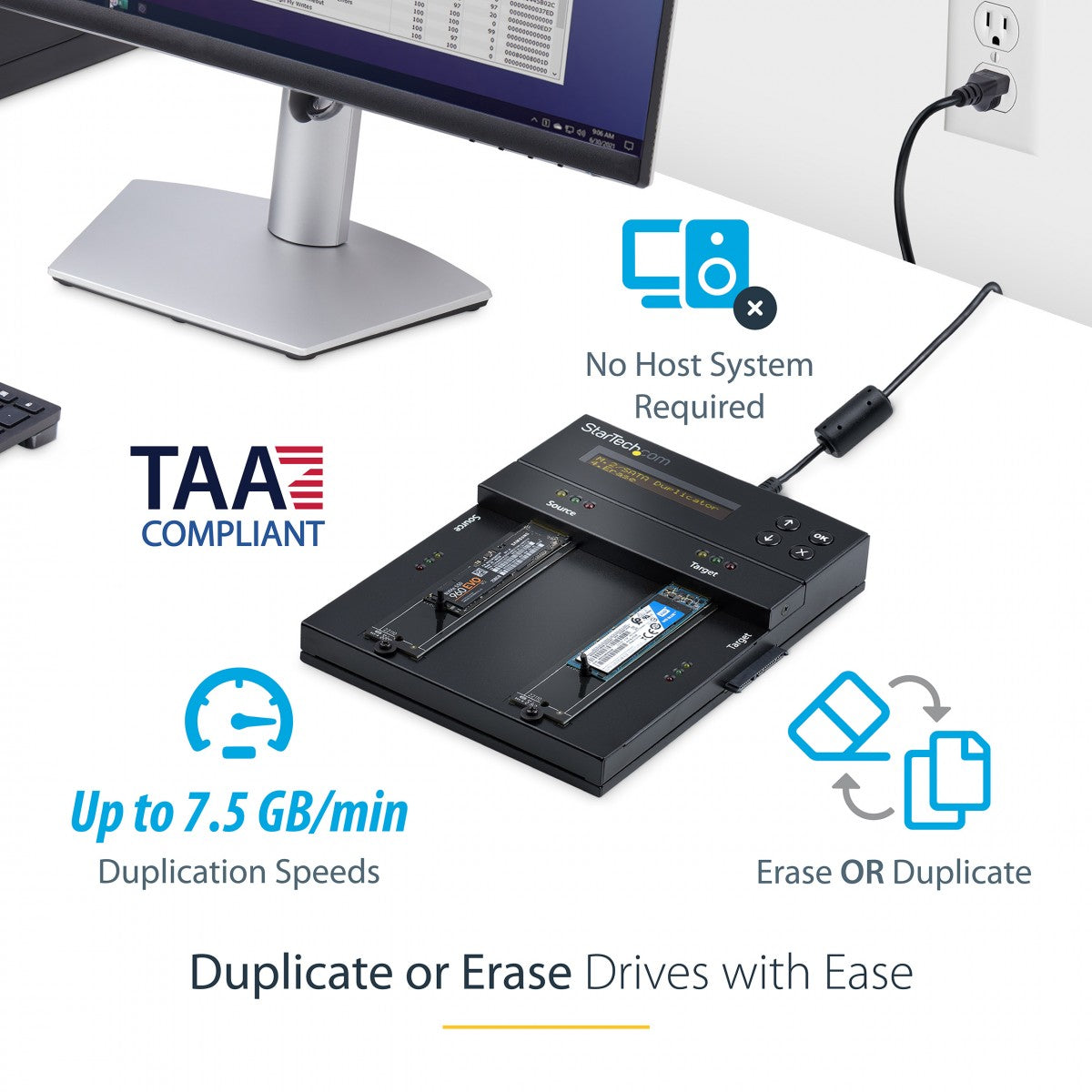 M.2 Duplicator and Eraser SATA/AHCI/NVMe