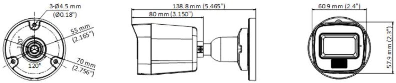 Hikvision DS-2CE16K0T-LFS(2.8mm) 3K Caméra Mini Bullet Audio Lumiere Hybride Intelligente Fixe