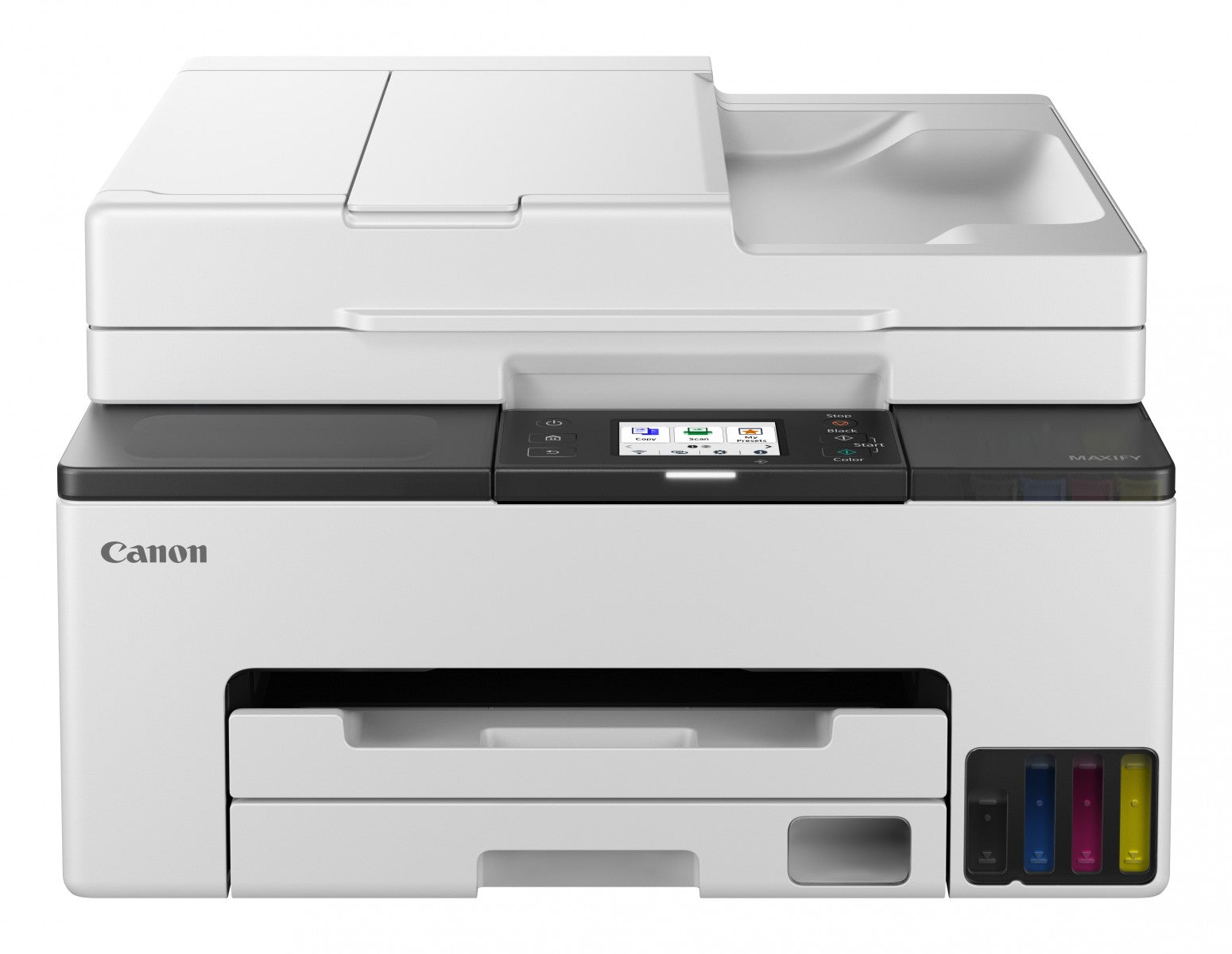 CANON MAXIFY GX2050 MFP colour inkjet refillable A4 15ipm Print 250sheets USB Wi-Fi LAN +1 ink set +2extra black bottles