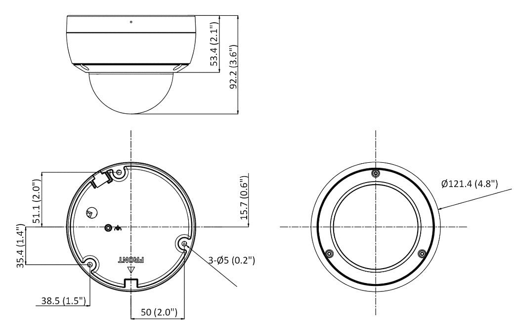 Hikvision DS-2CD2183G2-IU(2.8mm) 8 MP AcuSense Vandal Fixed Dome Network Camera