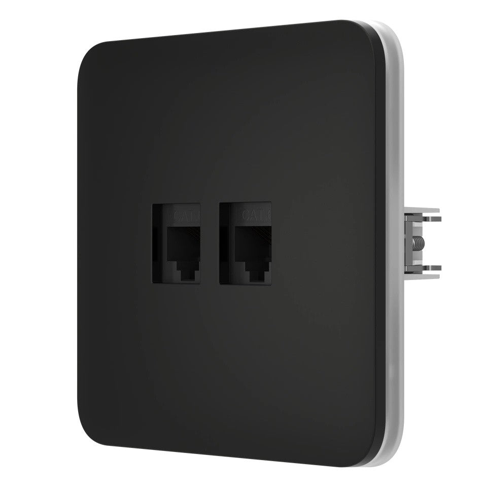 Ajax Systems 126188.317.BL SoloCover (LAN) - noir