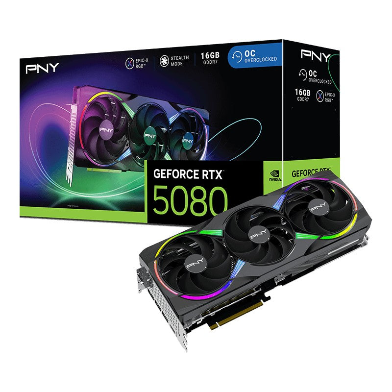 PNY GeForce RTX 5080 16GB ARGB OC Triple