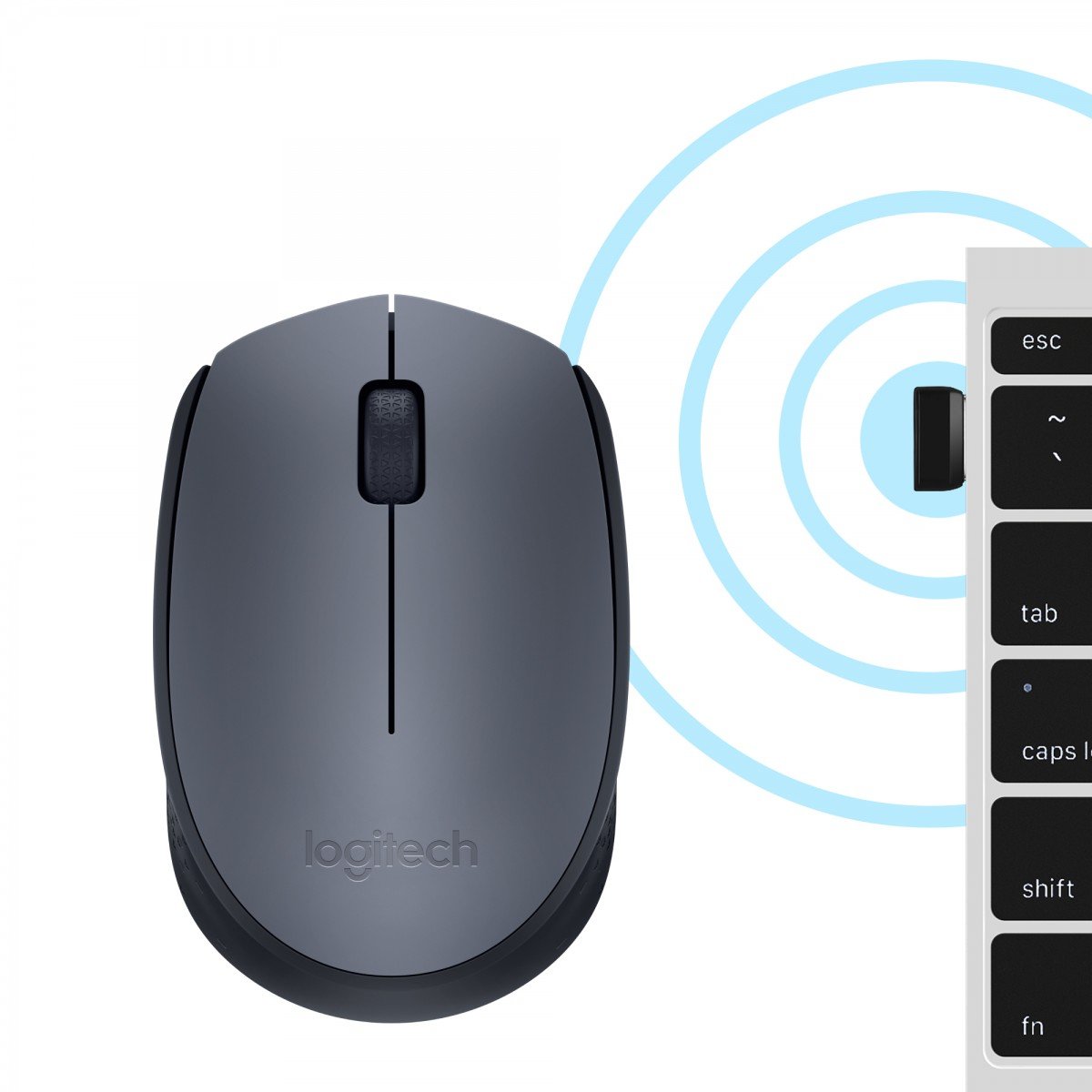 LOGITECH M170 Mouse wireless 2.4 GHz USB wireless receiver