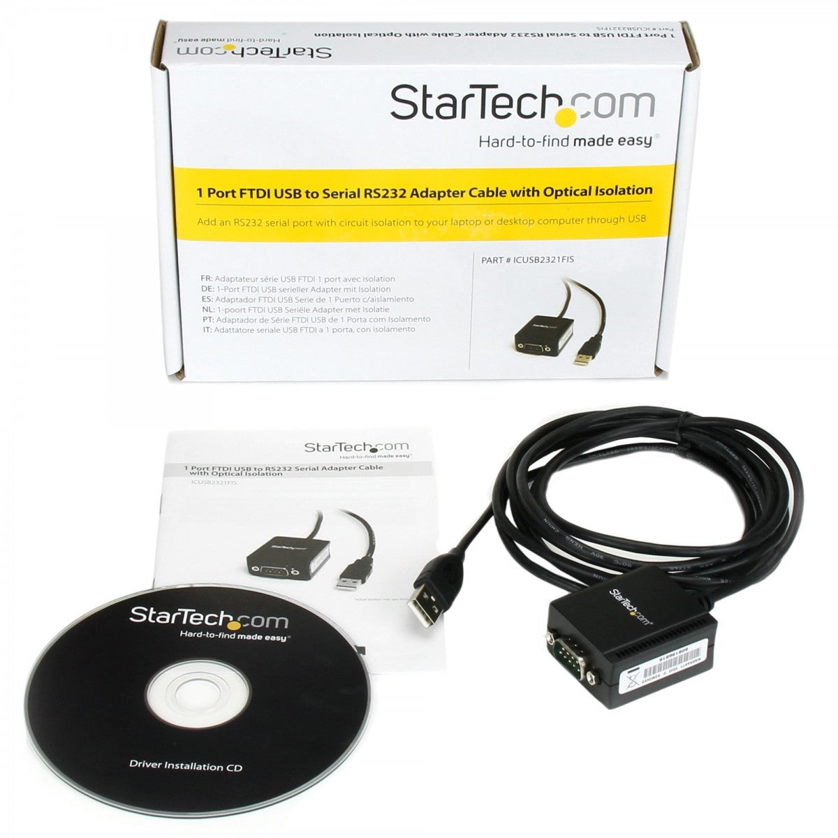 USB to Serial Adapter Cable w/Isolation