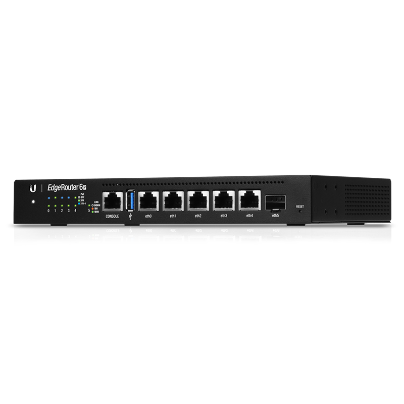 Ubiquiti ER-6P Networks EdgeRouter 6P Routeur connecté Gigabit Ethernet Noir