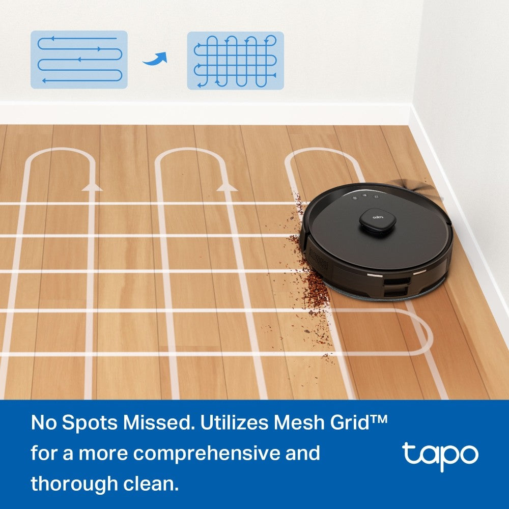 TP-Link Tapo RV30 Max Plus 5300Pa Hyper Suction Robot Vacuum & Mop + Smart Auto-Empty Dock
