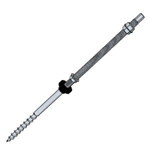 Boulon a double filetage M10 200mm