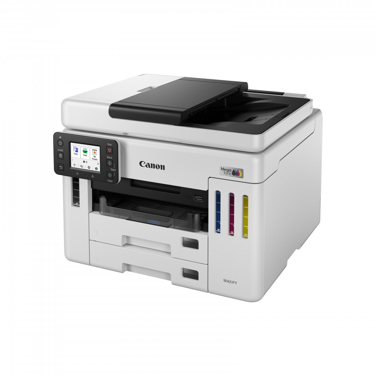 CANON MAXIFY GX7150 MegaTank MFP colour inkjet CISS Legal 216x356mm A4 24ipm Print 600sheets USB Wi-Fi LAN