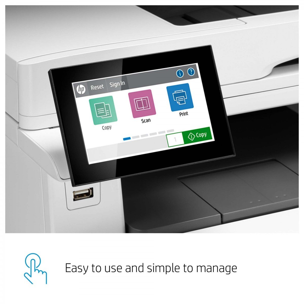 HP Color LaserJet Enterprise MFP M480f MFP colour laser A4 27ppm Copy 27ppm Print 300sheets USB LAN
