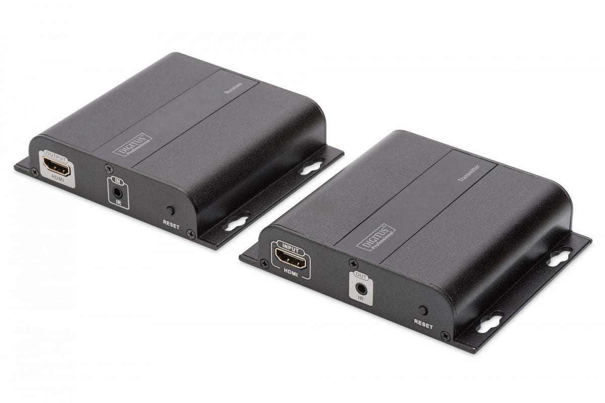 Digitus DS-55122 extension audio/video Émetteur et récepteur AV Noir