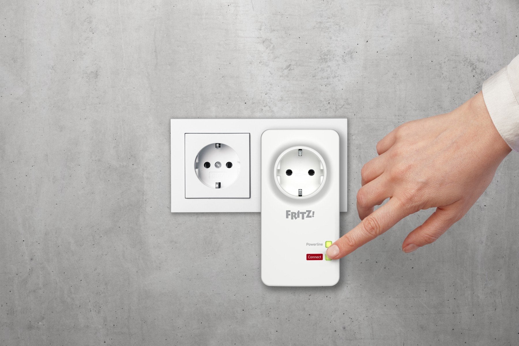 FRITZ!Powerline 1220E 1200 Mbit/s Ethernet/LAN Blanc 1 piece(s)