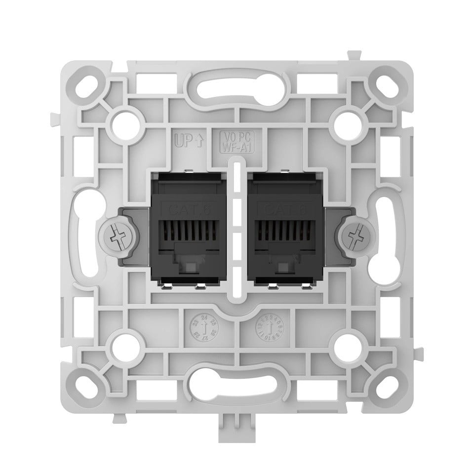 Ajax Systems 128846.165.BL Prise LAN RJ45 encastrée noire - OutletCore (LAN)