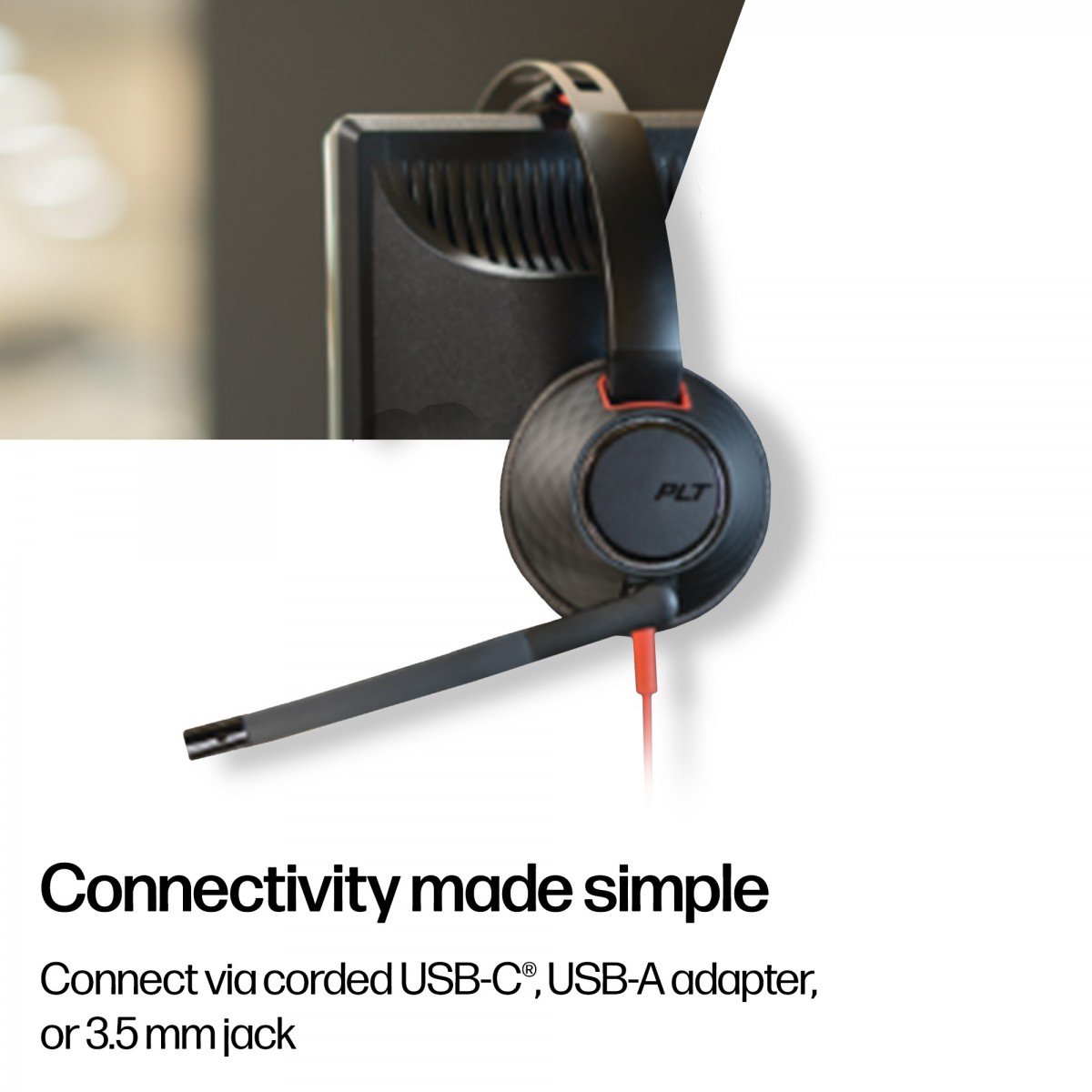 HP Poly BW 5220 USB-C HS +3.5mmP +USB-C/A