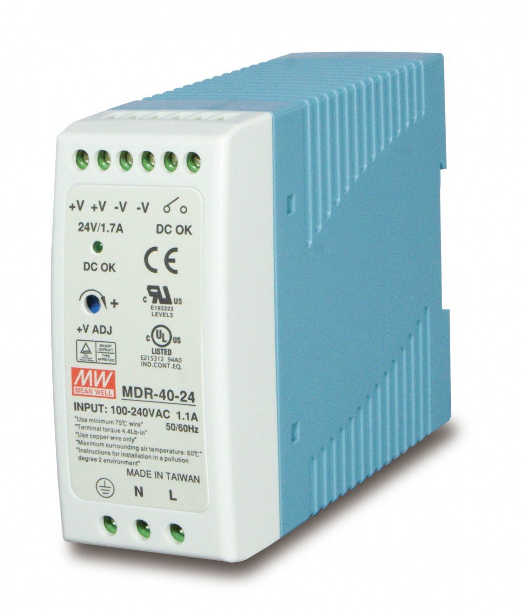 PLANET PWR-40-24 unité d'alimentation d'énergie 40 W Bleu, Blanc